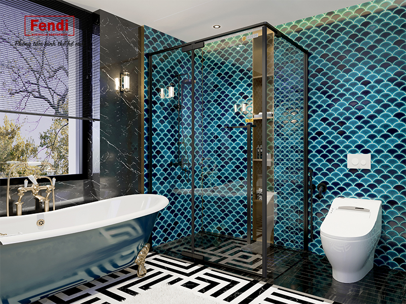 Phòng tắm kính Fendi Majestic - Bộ FMG 1X3