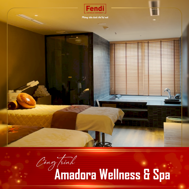 Hình ảnh thực tế phòng tắm kính Fendi tại Amadora Wellness & Spa