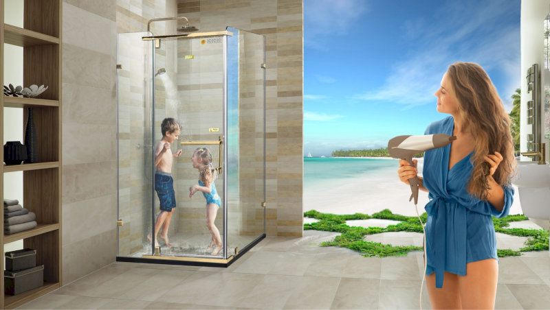 Cabin tắm giúp tạo khu vực tắm kín, giữ hơi ấm từ nước nóng ổn định và hạn chế gió lùa, mang lại cảm giác an toàn và dễ chịu khi sử dụng