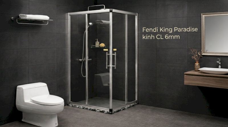 Bảng giá phòng tắm kính nhôm mạ Anod Fendi King Paradise