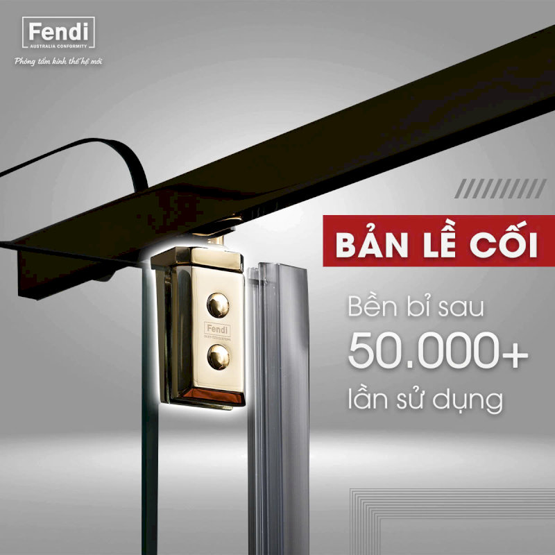 Bản lề cối của Fendi Diamond Luxury khẳng định độ bền qua kiểm nghiệm 50.000 lần đóng mở