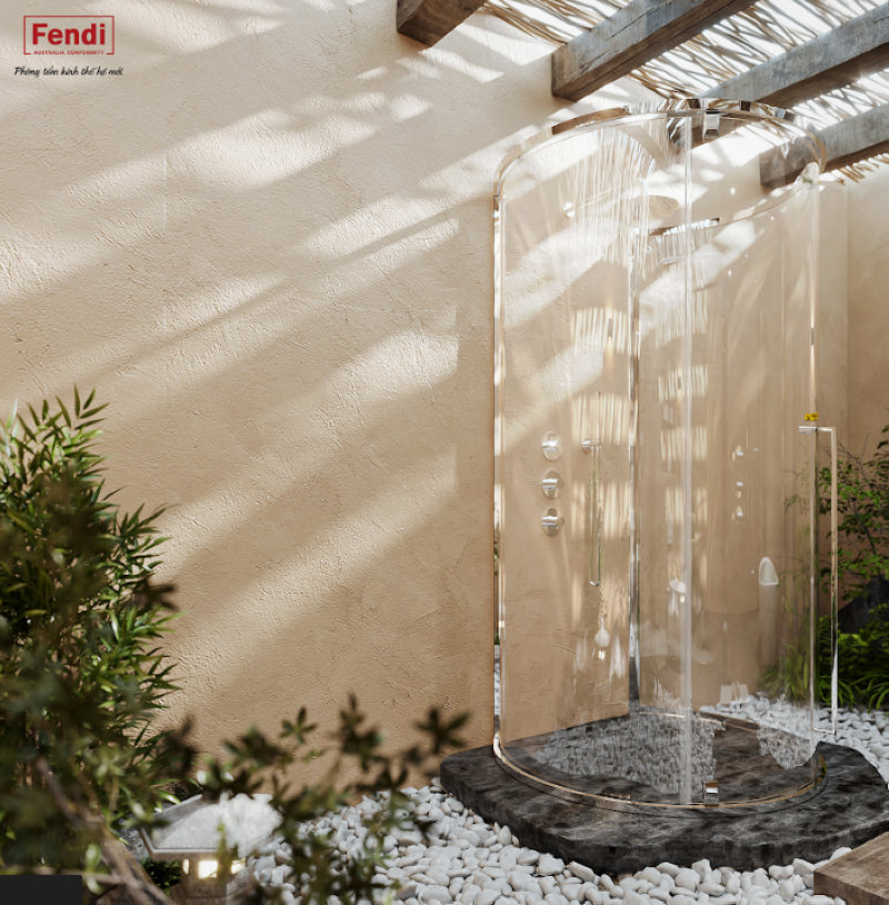Fendi Curvia cửa Mở linh hoạt giúp tạo điểm nhấn cho nhiều không gian phòng tắm hiện đại 