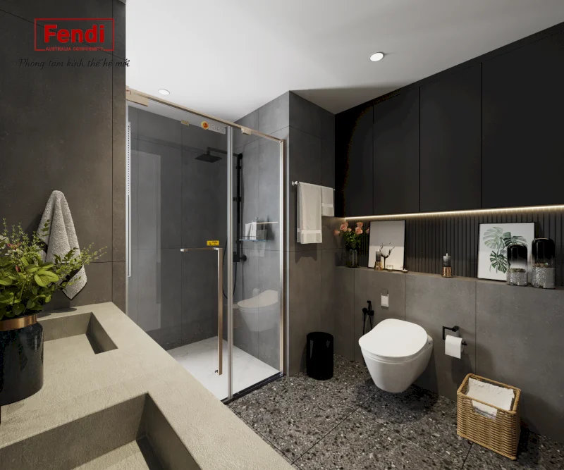 Fendi Majestic Sliding Door góc Vát sẽ giúp tối ưu không gian nhưng vẫn đảm bảo hiện đại 