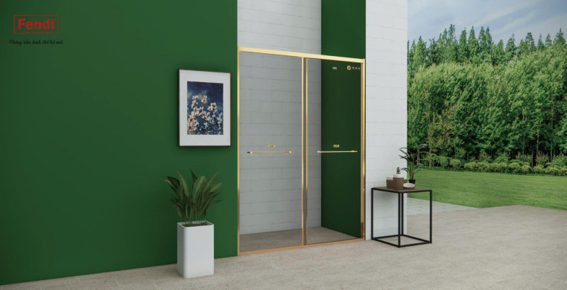 Góc 180 độ  phù hợp với phòng tắm có bố cục dạng dài hoặc diện tích trung bình