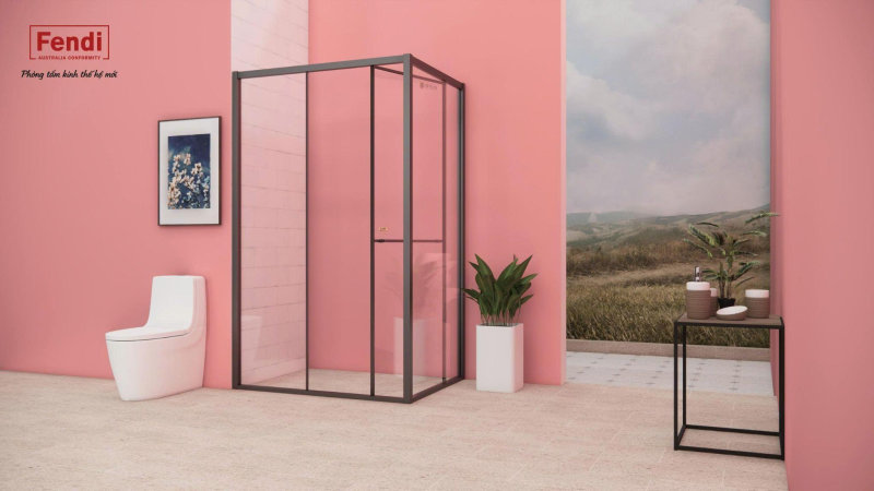 Fendi Majestic Sliding Door góc 90 độ sẽ phù hợp với căn hộ hoặc nhà phố 