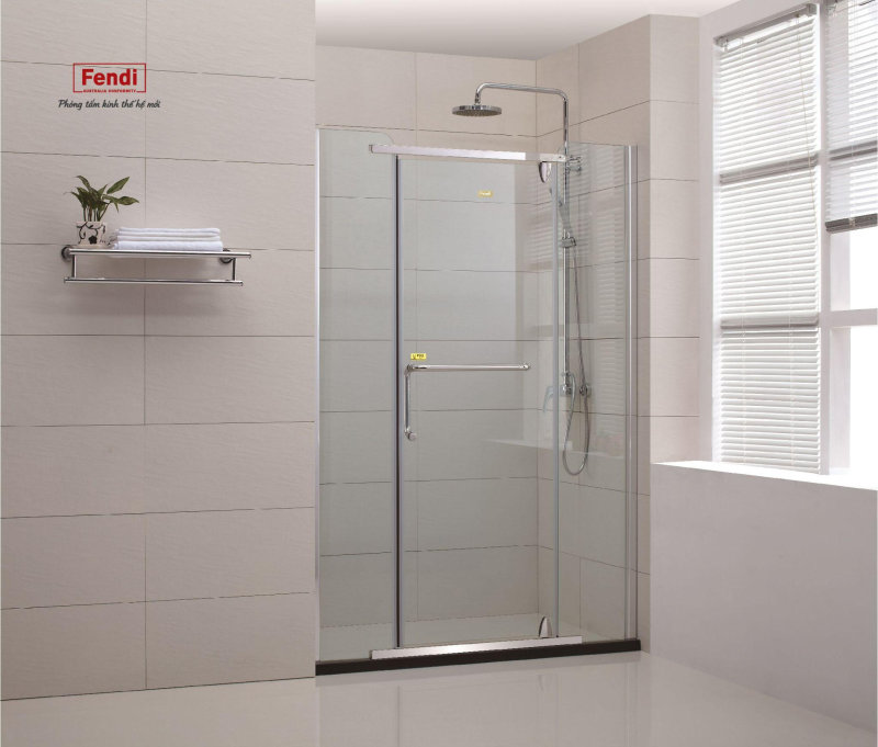 Phân tách không gian tắm gọn gàng nhưng vẫn hiện đại với Fendi Inspire Life góc 180 độ 