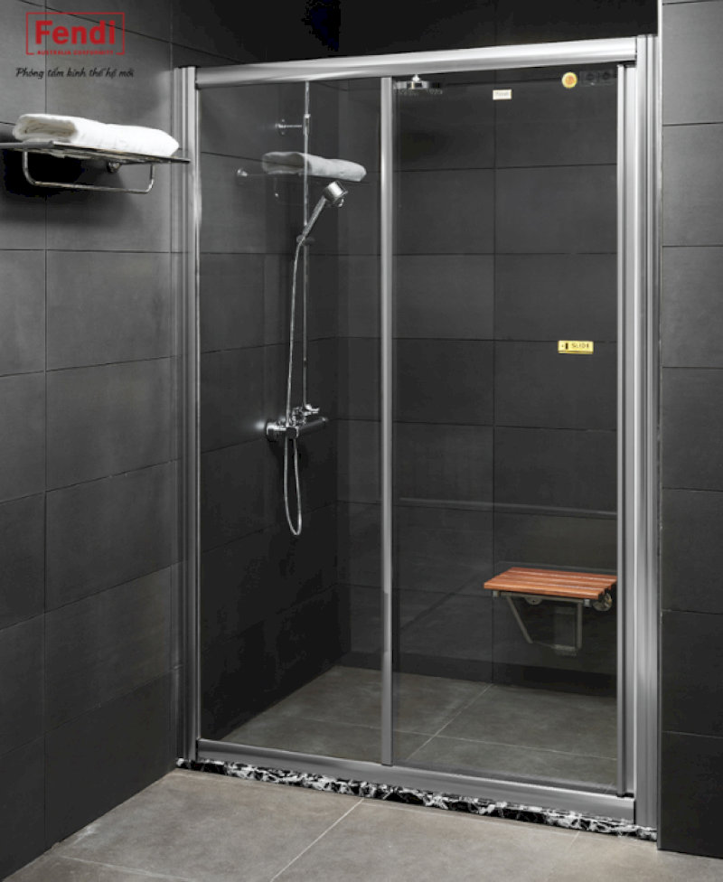 Với góc 180 độ, không gian nhà tắm sẽ trông liền mạch và thoáng hơn