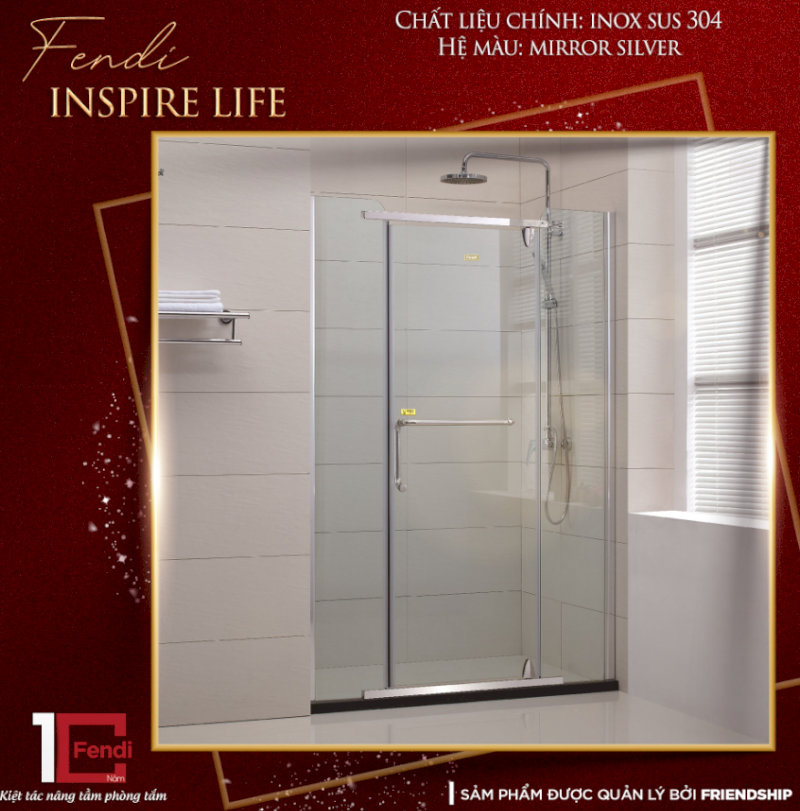 Phòng tắm kính Fendi Inspire Life